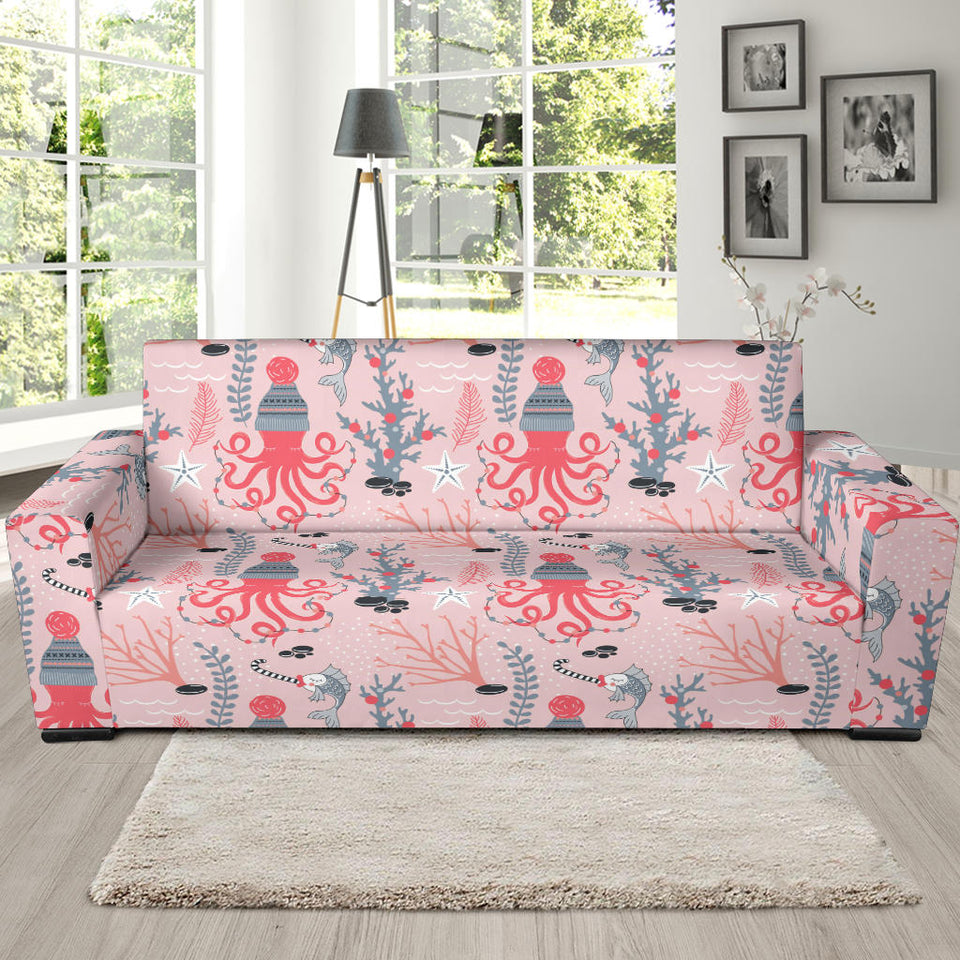 Octopus Winter Hat Garland Fish Candy Seaweed Coral Starfish Sofa Slipcover