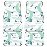 Crocodile Diver Pattern Front And Back Car Mats