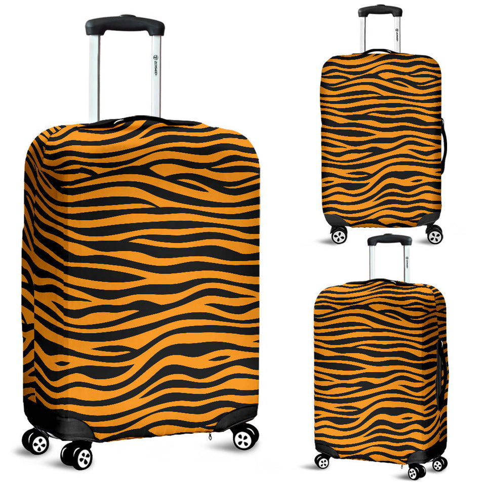 Bengal Tigers Skin Print Pattern Background Luggage Covers