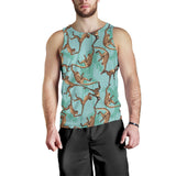 Monkey Palm tree background Men Tank Top