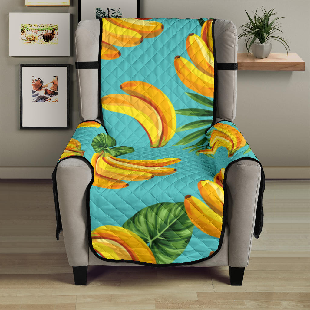 Banana Palm Leaves pattern background Chair Cover Protector