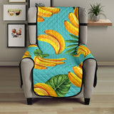 Banana Palm Leaves pattern background Chair Cover Protector
