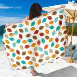 Colorful American Football Ball Pattern Sarong