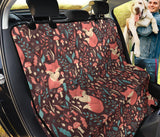 Fox Leaves Mushroom Pattern Dog Car Seat Covers