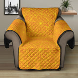 Orange traditional indian element pattern Recliner Cover Protector