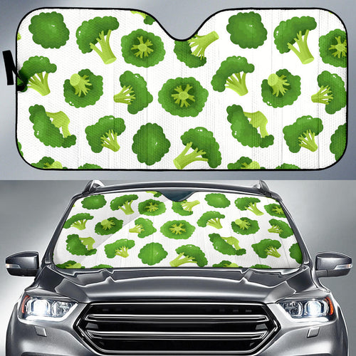 Cute Broccoli Pattern Car Sun Shade