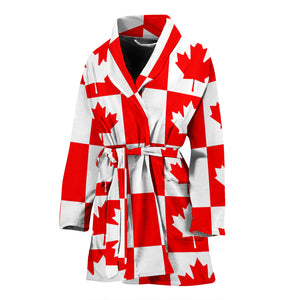 Canada Pattern Print Design 05 Women's Bathrobe