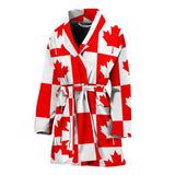 Canada Pattern Print Design 05 Women's Bathrobe
