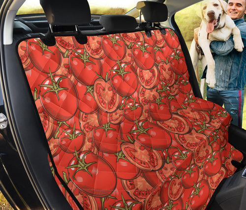 Red Tomato Pattern Dog Car Seat Covers