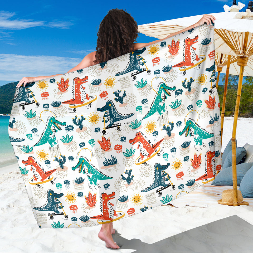 Cute Crocodile Pattern Sarong