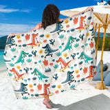 Cute Crocodile Pattern Sarong