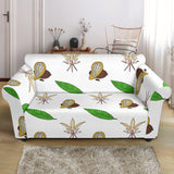 Color Hand Drawn Cocoa Pattern Loveseat Couch Slipcover