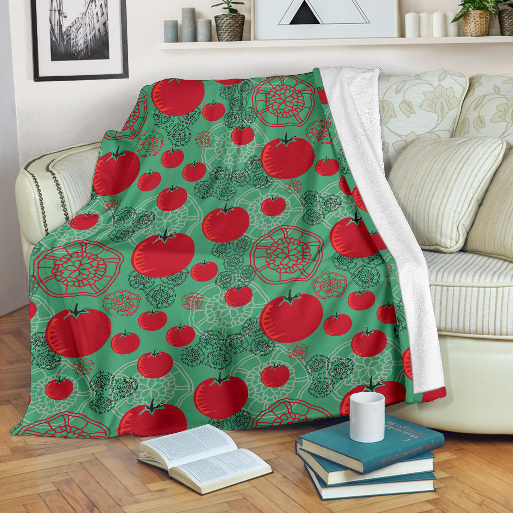 Tomato Design Pattern Premium Blanket