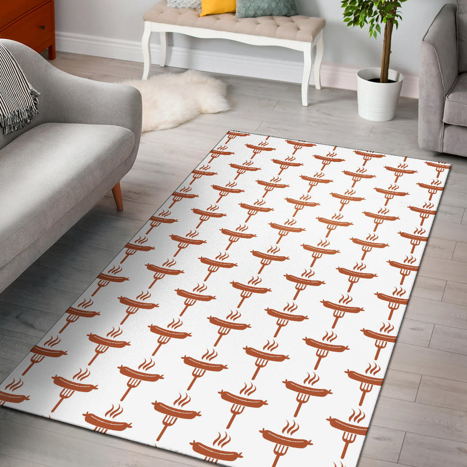Sausage Pattern Print Design 05 Area Rug