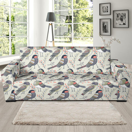 Pigeon Pattern Print Design 04  Sofa Slipcover