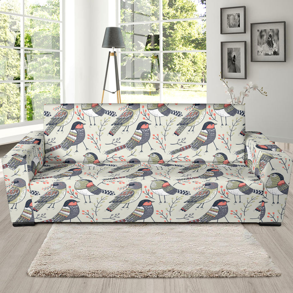 Pigeon Pattern Print Design 04  Sofa Slipcover