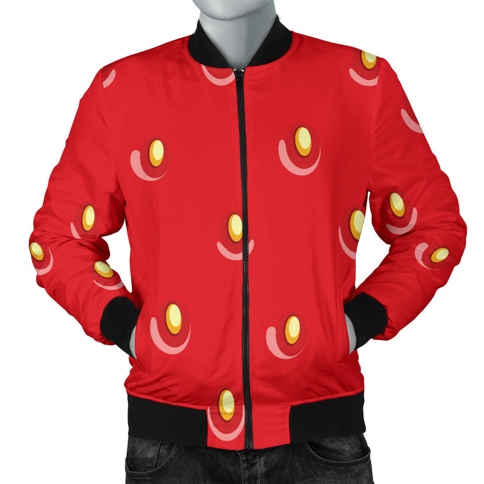 Strawberry Texture Skin Pattern Men'S Bomber Jacket