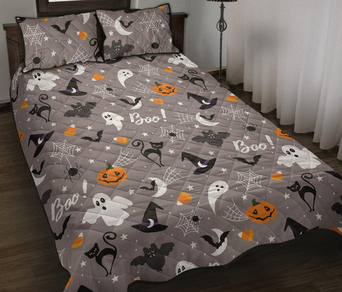 Halloween design pattern Quilt Bed Set