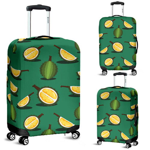 Durian Pattern Green Background Luggage Covers