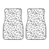 Pigeon Pattern Print Design 05 Front Car Mats