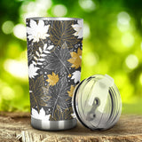 Beautiful Gold Autumn Maple Leaf Pattern Tumbler