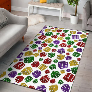 Dice Pattern Print Design 03 Area Rug