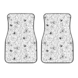 Spider Web Cobweb Pattern Front Car Mats