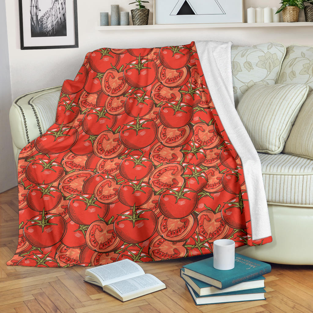 Red Tomato Pattern Premium Blanket