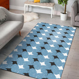 Stingray Pattern Print Design 03 Area Rug