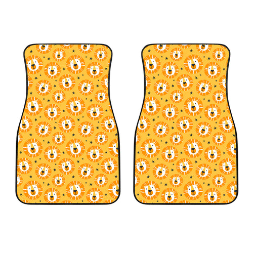 Lion Pattern Print Design 03 Front Car Mats