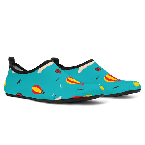 Hot Air Balloon Sky Pattern Aqua Shoes