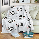 Cute Cows Pattern Premium Blanket