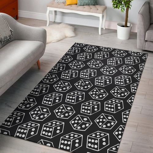 Dice Pattern Print Design 01 Area Rug