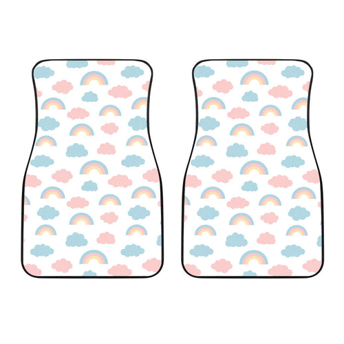 Cute Rainbow Clound Pattern Front Car Mats