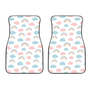 Cute Rainbow Clound Pattern Front Car Mats