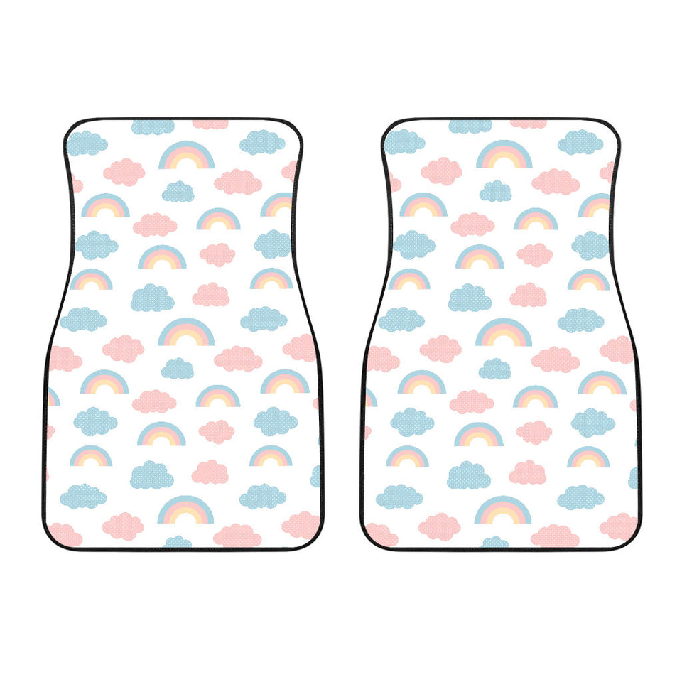 Cute Rainbow Clound Pattern Front Car Mats
