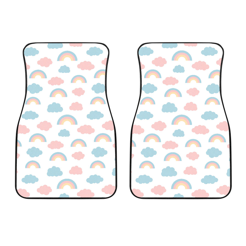 Cute Rainbow Clound Pattern Front Car Mats