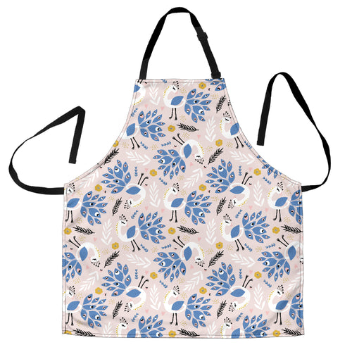Cute Peacock Pattern Adjustable Apron