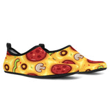 Pizza Texture Pattern Aqua Shoes