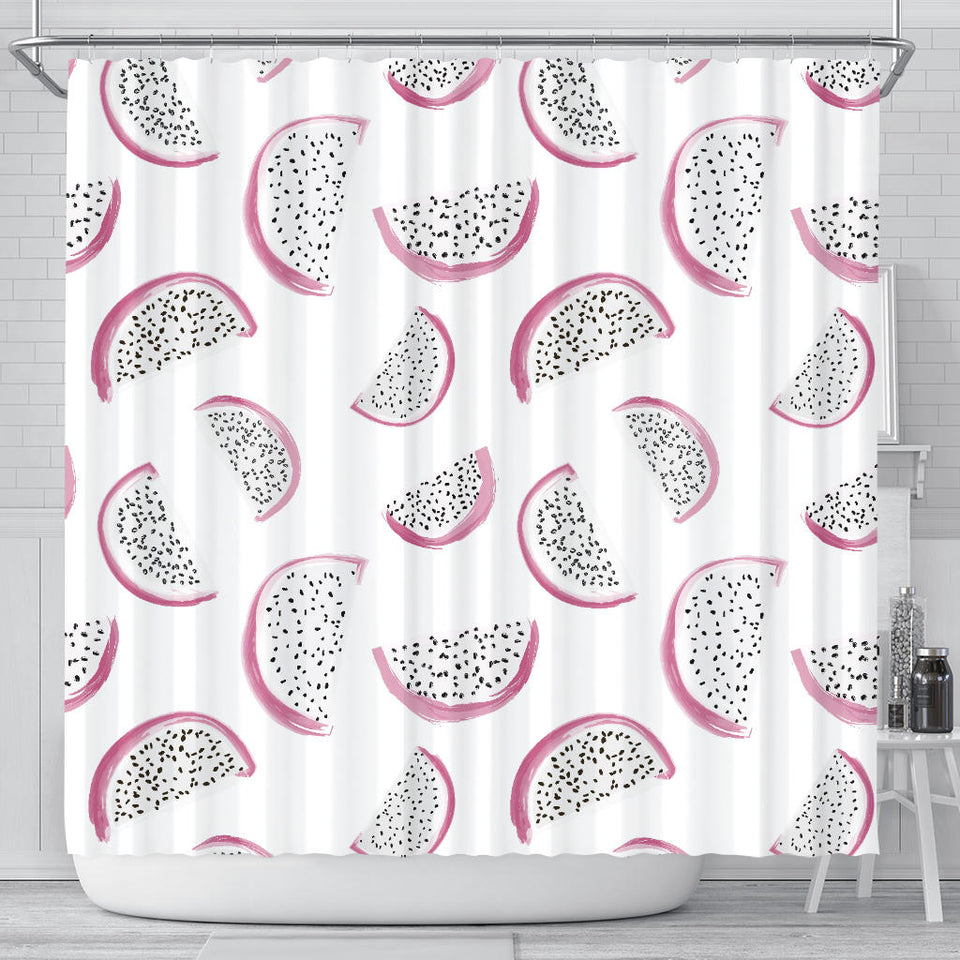 Dragon Fruit Pattern Shower Curtain Fulfilled In US