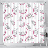 Dragon Fruit Pattern Shower Curtain Fulfilled In US