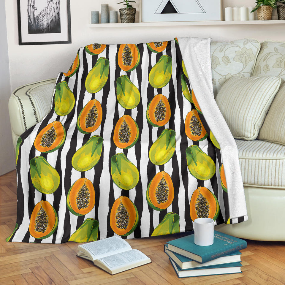 Papaya Design Pattern Premium Blanket