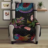 Dragons flower pattern Chair Cover Protector