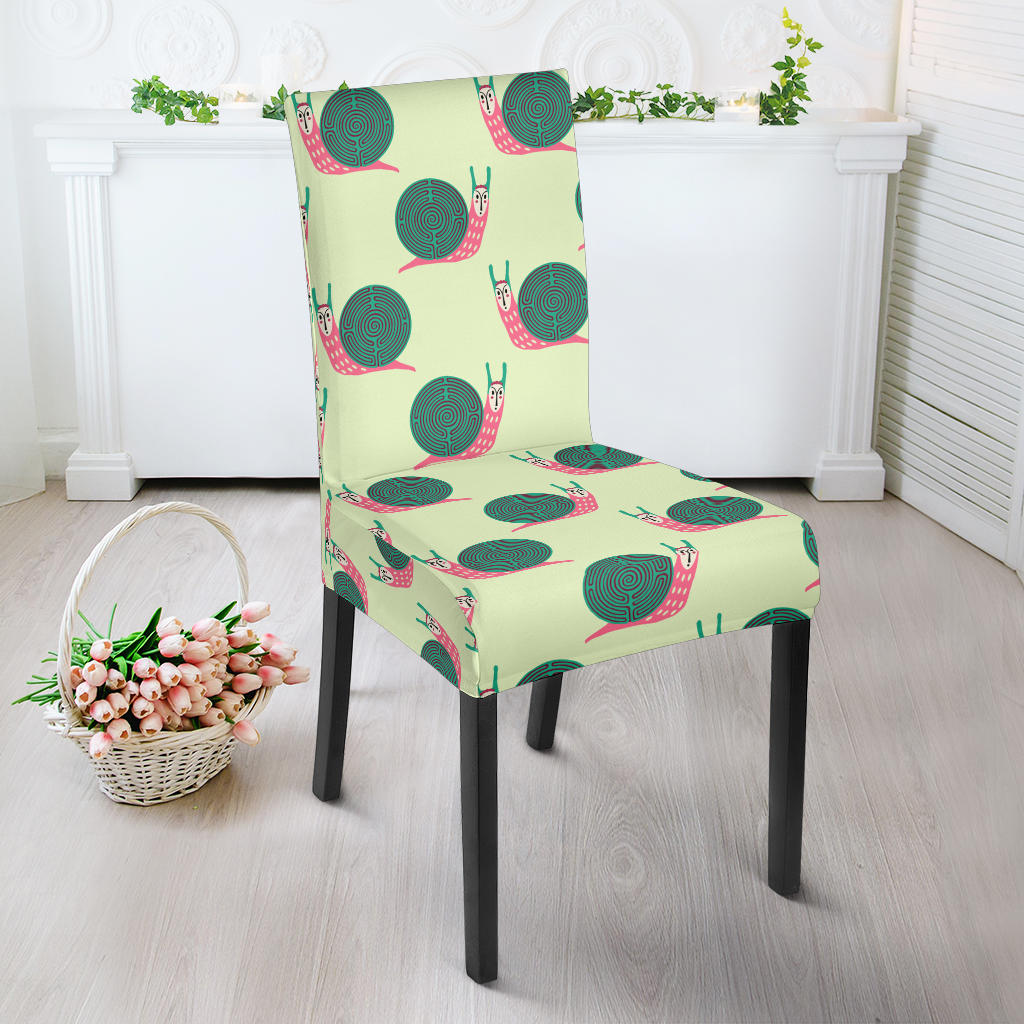 Snail Pattern Print Design 04 Dining Chair Slipcover