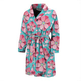 3D Sakura Cherry Blossom Pattern Men'S Bathrobe