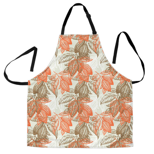 Cocoa Beans Cocoa Tree Pattern Adjustable Apron