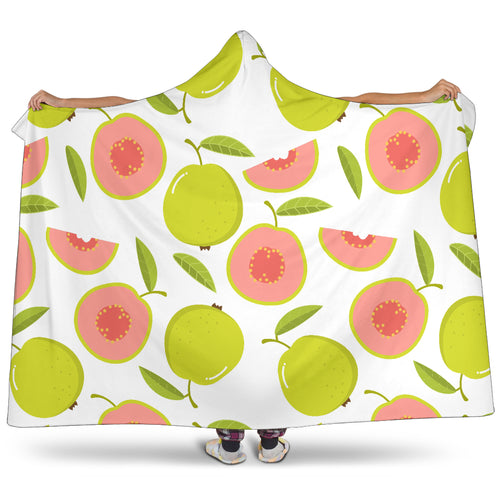 Guava Pattern Hooded Blanket