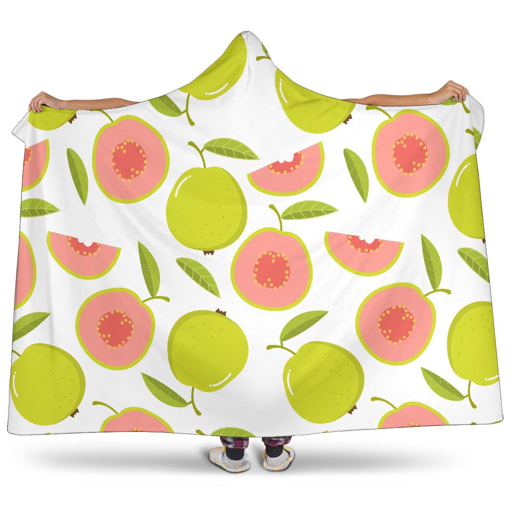 Guava Pattern Hooded Blanket