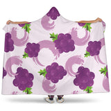 Cute Grape Pattern Hooded Blanket