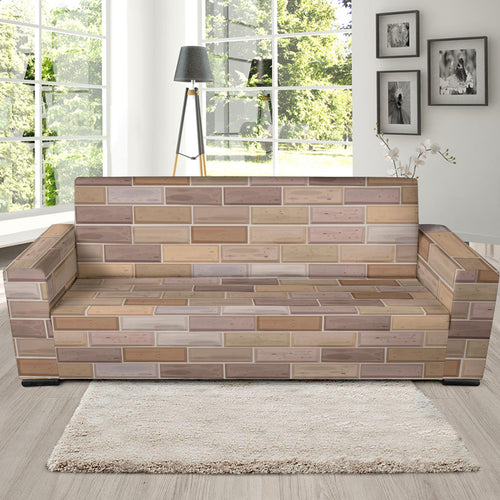 Brick Printed Pattern Print Design 01 Sofa Slipcover